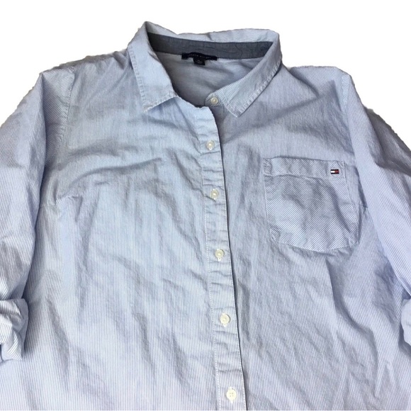 TOMMY HILFIGER Womens size XL BUTTON FRONT LS SHIRT - Picture 2 of 4